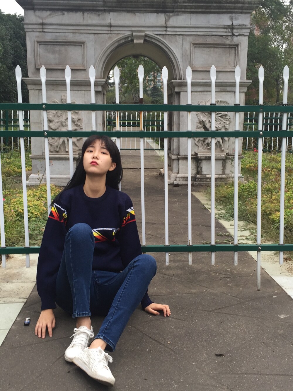 「vintage」｜「VINTAGEのアイテム（ニット/セーター、その他）」を使った、Unlversoさん（レディース・170cm）の秋コーディネートの1枚目の写真