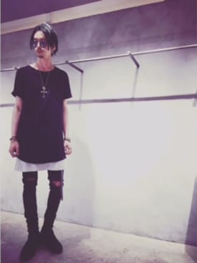 「クラッシュスキニー」｜NOID.YOKOHAMAさん（メンズ・175cm）の夏コーディネート