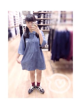 「膝上スカート」｜あらかわみか（みかんぬ）さん（レディース・159cm）の秋コーディネート