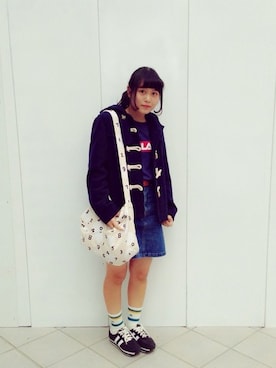 あらかわみか（みかんぬ）さん（レディース・159cm）の冬コーディネート