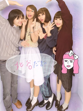 「おめかしコーデ」｜あらかわみか（みかんぬ）さん（レディース・159cm）の春コーディネート