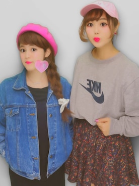 あらかわみか(みかんぬ)さん(レディース・158cm)の春コーディネート