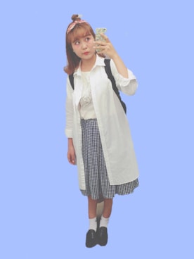 あらかわみか（みかんぬ）さん（レディース・158cm）の春コーディネート