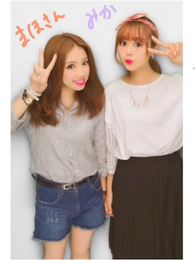 あらかわみか(みかんぬ)さん(レディース・158cm)の夏コーディネート