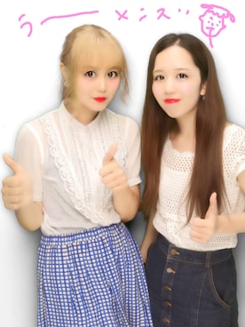 あらかわみか（みかんぬ）さん（レディース・158cm）の夏コーディネート