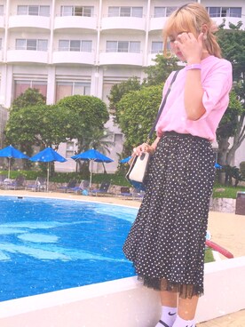 あらかわみか（みかんぬ）さん（レディース・158cm）の夏コーディネート