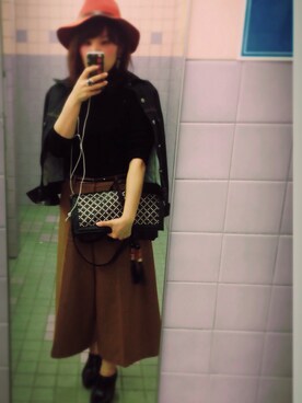 「rag & bone（ラグアンドボーン）のアイテム（帽子）」を使った、nameroさん（レディース・154cm）の秋コーディネート