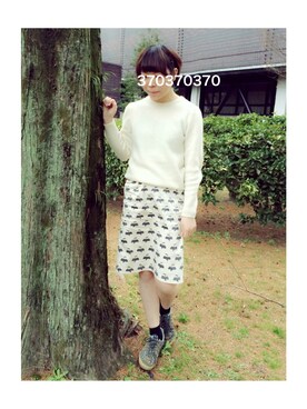 370さん（レディース・152cm）の冬コーディネート