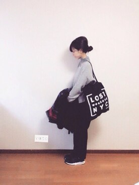 「ハラチ」｜「アイテム（その他アウター）」を使った、🅨Ⓤ🅒🅞さん（レディース・157cm）の冬コーディネート