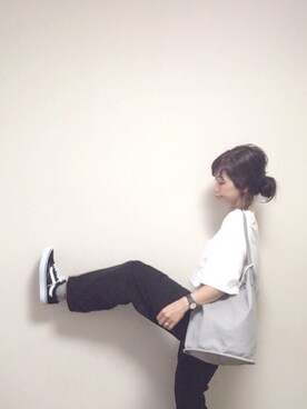 「STUDIOUS（ステュディオス）のアイテム（腕時計）」を使った、🅨Ⓤ🅒🅞さん（レディース・157cm）の秋コーディネート