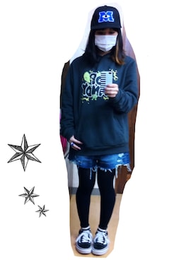 くみこさん（レディース・150cm）の冬コーディネート