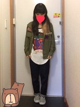 「RNA（アールエヌエー）のアイテム（その他アウター）」を使った、くみこさん（レディース・150cm）の冬コーディネート