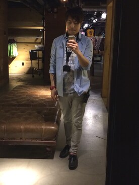 「UNKNOWN.（アンノウン）のアイテム（その他）」を使った、Jasonさん（メンズ・180cm）の春コーディネート