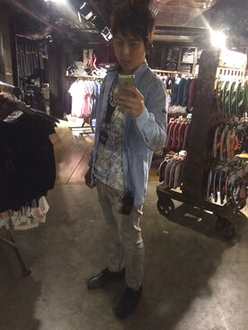 「UNKNOWN.（アンノウン）のアイテム（その他）」を使った、Jasonさん（メンズ・180cm）の春コーディネート