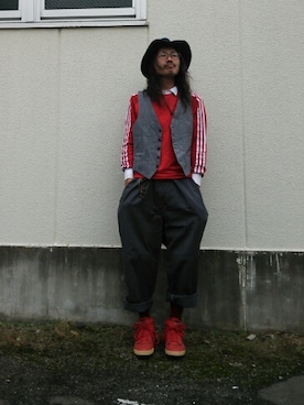 「アイテム（チノパンツ）」を使った、nobuyuki hayashiさん（メンズ・174cm）の夏コーディネート