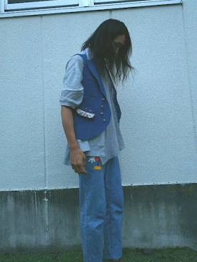 「アイテム（ベスト）」を使った、nobuyuki hayashiさん（メンズ・174cm）の秋コーディネート