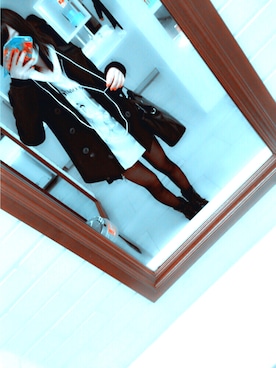 「Rodeo Crowns（ロデオクラウンズ）のアイテム（ダウンジャケット/コート）」を使った、み。さん（レディース・158cm）の冬コーディネート