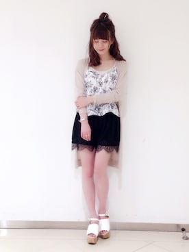 「archives（アルシーヴ）のアイテム（パンツ）」を使った、akaneさん（レディース・162cm）の夏コーディネート