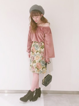 「archives（アルシーヴ）のアイテム（ブーツ）」を使った、akaneさん（レディース・162cm）の秋コーディネート