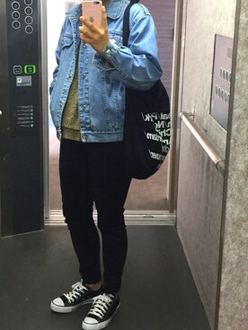 「CONVERSE（コンバース）のconverse（コンバース） ALL STAR OX（オールスターOX）（スニーカー）」を使った、ナナさん（レディース・160cm）の春コーディネート