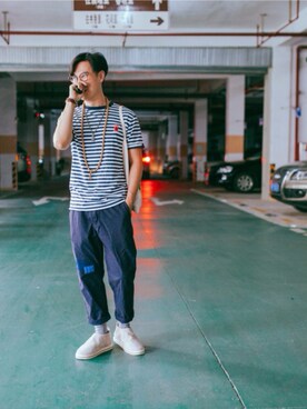 「BUTTERO」｜「アイテム（ブーツ）」を使った、Thread_Jamesさん（メンズ・170cm）の夏コーディネート