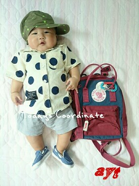 「グレーパンツ」｜aytさん（キッズ・60cm）の春コーディネート