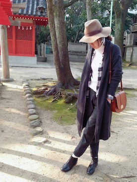 「Ulula（ウルラ）のアイテム」を使った、naoさん（レディース・166cm）の冬コーディネート