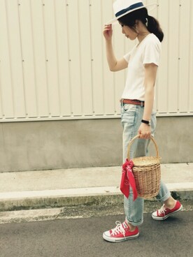 naoさん（レディース・166cm）の夏コーディネート