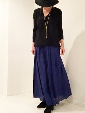 「rag & bone（ラグアンドボーン）のアイテム（帽子）」を使った、ミキさん（レディース・158cm）の秋コーディネート