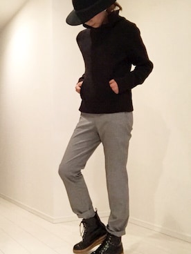 「rag & bone（ラグアンドボーン）のアイテム（帽子）」を使った、ミキさん（レディース・158cm）の秋コーディネート