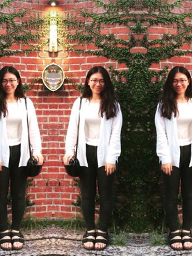 「DAKS（ダックス）のアイテム（バッグ）」を使った、LWSさん（レディース・158cm）の秋コーディネート