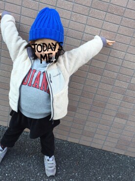 「AVAN LILY（アヴァンリリィ）のアイテム（パンツ）」を使った、aika***さん（キッズ・100cm）の冬コーディネート