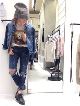 「Regalect（リガレクト）のアイテム（帽子）」を使った、Regalectさん（レディース・163cm）の秋コーディネート