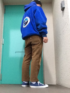 「Captains Helm（キャプテンズヘルム）のアイテム（帽子）」を使った、SoCalさん（メンズ・167cm）の秋コーディネート