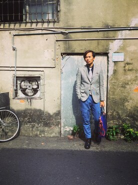 Lai Wei-Chihさん(メンズ・174cm)の冬コーディネート