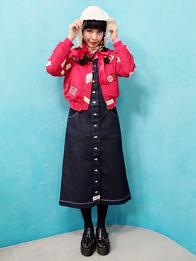 「harajuku」｜「アイテム（サロペット/オーバーオール）」を使った、リサメロディー lisamelodyさん（レディース・158cm）の冬コーディネート