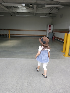 「BOO HOMES（ブー オム）のアイテム」を使った、cocoさん（キッズ・90cm）の夏コーディネート