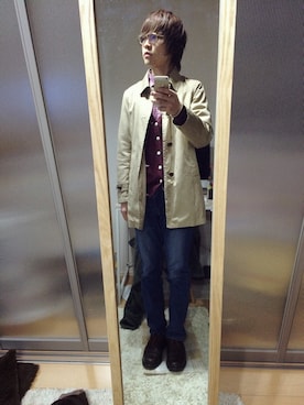 富田修平 - Shuhei Tomitaさん（メンズ・177cm）の冬コーディネート