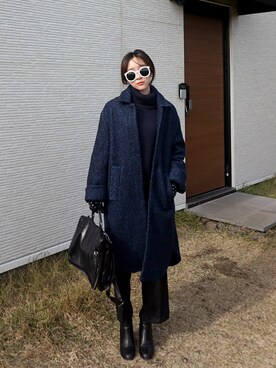 ステンカラーコートを使った 韓国ファッション の人気ファッションコーディネート Wear