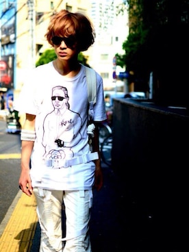 「PHENOMENON（フェノメノン）のアイテム（バッグ）」を使った、Ryutaroさん（メンズ・168cm）の夏コーディネート