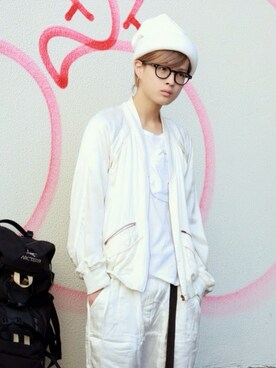 「alexanderwang（アレキサンダーワン）のアイテム（ブルゾン）」を使った、Ryutaroさん（メンズ・168cm）の夏コーディネート