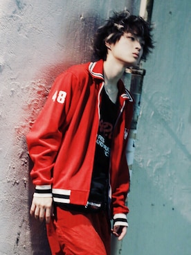 「アイテム（ジャージ）」を使った、Ryutaroさん（メンズ・168cm・20代）の秋コーディネート