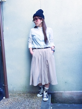 「おめかしコーデ」｜AIさん（レディース・159cm）の春コーディネート