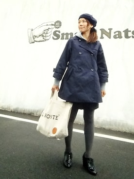「LUCA/LADY LUCK LUCA（ルカ/レディラックルカ）のアイテム（トレンチコート）」を使った、rierie993さん（レディース・151cm）の春コーディネート