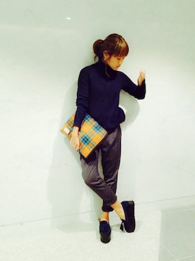 「Jeffrey Campbell（ジェフリーキャンベル）のアイテム（その他シューズ）」を使った、Tomoko Uenoさん（レディース・157cm）の秋コーディネート
