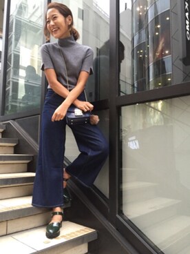 Tomoko Uenoさん（レディース・157cm）の夏コーディネート