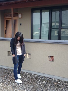「SUPERGA（スペルガ）のアイテム（シューズ）」を使った、sana_hijooさん（レディース・152cm）の冬コーディネート