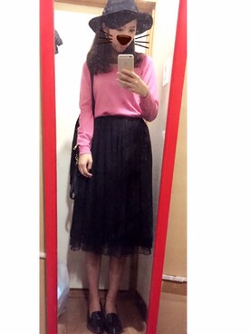 「ハットコーデ」｜miriさん（レディース・163cm）の秋コーディネート