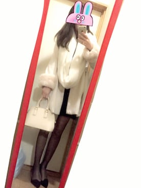 「YEVS（イーブス）のアイテム（ワンピース/ドレス）」を使った、miriさん（レディース・163cm）の冬コーディネート