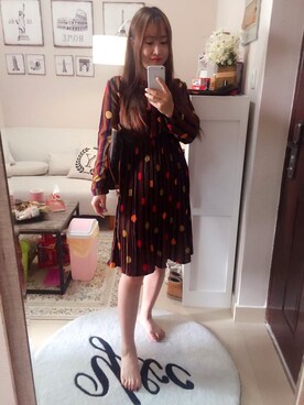 「アイテム（シャツワンピース）」を使った、Veronica さん（レディース・164cm・20代）の秋コーディネート